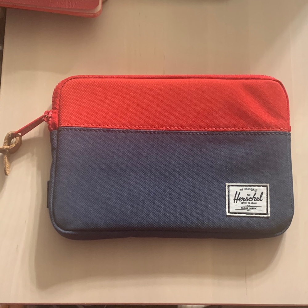 Herschel Supply Company Red and Navy Tablet Case